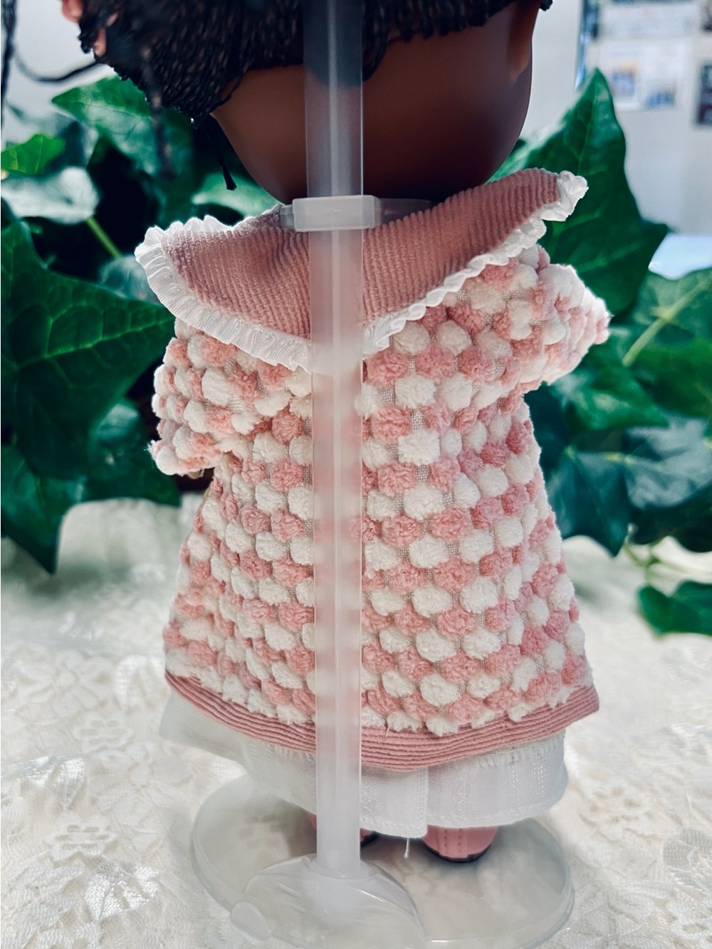 NWT-Mia Potato Doll, 1/8 Scale, 9”, 23 CM. Dark Brown Braided Hair and Blue Eyes - Picture 5 of 12